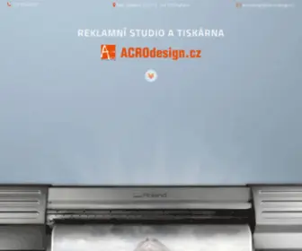 Acrodesign.cz(Velkoplošný digitální tisk) Screenshot