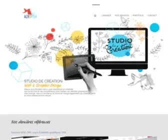Acrofish.com(Web agency Paris et Nouméa) Screenshot
