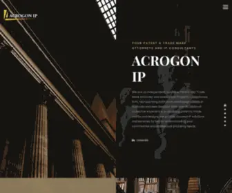 Acrogonip.com(Patent & Trade Mark Attorneys and IP Consultants) Screenshot