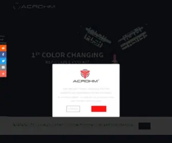 Acrohm.com(Premium Vape Brand) Screenshot