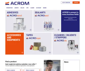 Acrom.fr(Colle industrielle ACROM : fabricant et fournisseur de colle) Screenshot