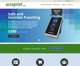 Acroprint.com(Workforce Management Software) Screenshot