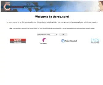Acros.com(Acros) Screenshot