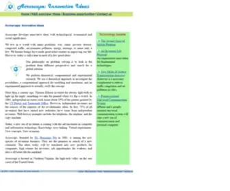 Acroscape.com(Innovative ideas) Screenshot