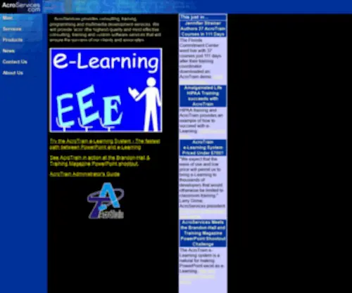 Acroservices.com(Your CBT Professionals) Screenshot