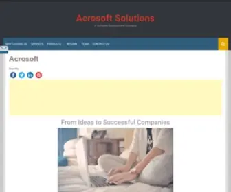 Acrosoft.pk(A Software Development Comapny) Screenshot
