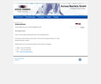 Acrossbarriers.de(Across Barriers GmbH) Screenshot