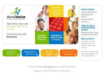 Acrovoice.ca(Do more with your phone) Screenshot