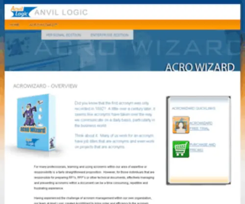 Acrowizard.com(ANVIL LOGIC) Screenshot