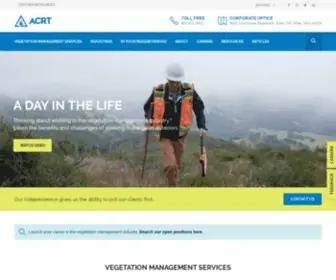 ACRT.com(Independent Utility Vegetation Management) Screenshot