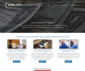 Acruity.com(When you have a problem) Screenshot