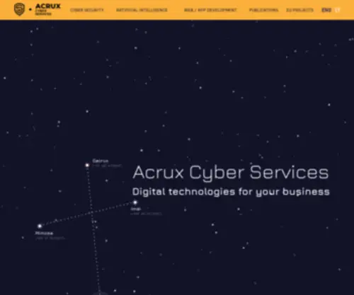 Acruxcs.com(Acrux cyber services) Screenshot