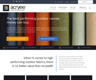 Acryee.com(High Performance Outdoor Canvas) Screenshot