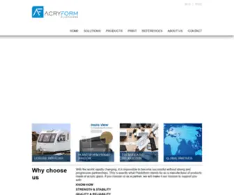Acryform.com(Plastoform) Screenshot