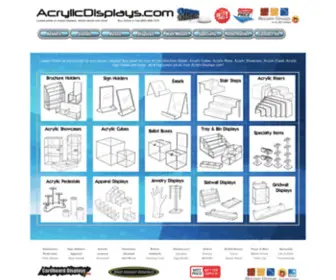 AcryliCDisplays.com(AcrylicDisplays for your acrylic display needs at the lowest prices for Acrylic displays) Screenshot