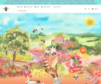 Acrylicsticks.com(Acrylic Stir Sticks) Screenshot