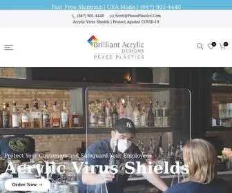 AcrylicVirusshield.com(Acrylic Virus Shield) Screenshot