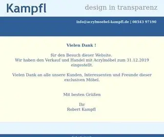 Acrylmoebel-Kampfl.de(Hersteller exclusiv möbel) Screenshot