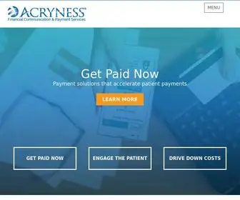 Acryness.com(Financial Communication & Payment Services) Screenshot