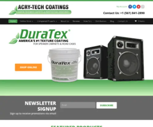 Acrytech.com(Acry-Tech Coatings) Screenshot