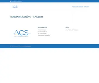 ACS-Fiduciaire.ch(Fiduciaire Genève) Screenshot