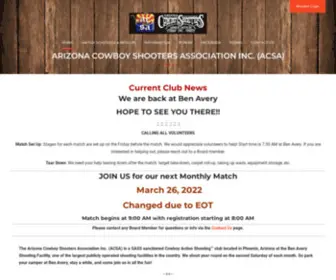 Acsainc.com(Arizona Cowboy Shooters Association Inc) Screenshot