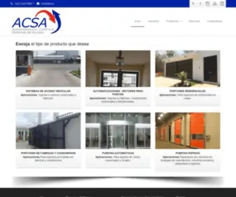 Acsaportones.com(Acsa Portones) Screenshot