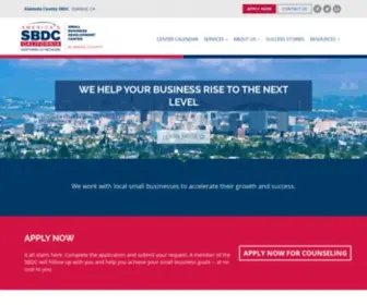 ACSBDC.org(The Alameda County Small Business Development Center (SBDC)) Screenshot