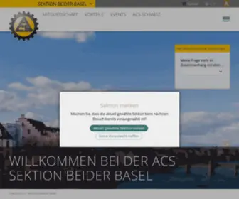 ACSBS.ch(Automobil Club der Schweiz ACS) Screenshot