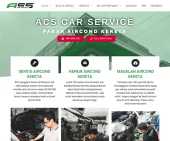 Acscarservice.com(Pakar Servis Aircond Kereta Anda) Screenshot