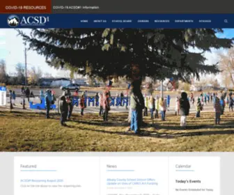 ACSD1.org(Albany County School District #1) Screenshot