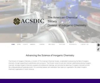 Acsdic.org(Division of Inorganic Chemistry) Screenshot