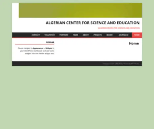 Acse.science(Algerian Center for Science and Education) Screenshot