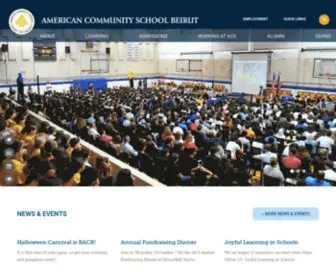 ACS.edu.lb(American Community School Beirut) Screenshot