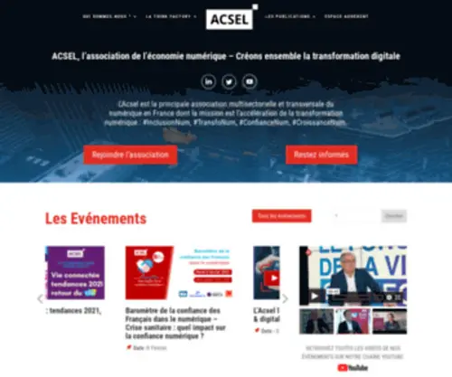 Acsel.asso.fr(Acsel) Screenshot