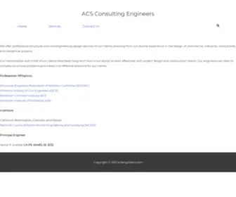 Acsengineers.com(Structural Engineering Services) Screenshot