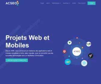 Acseo.fr(Projets Web et Mobiles) Screenshot