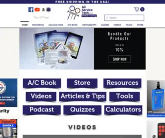 Acservicetech.com(HVAC Training) Screenshot
