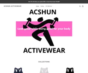 Acshunactivewear.com(Acshun Activewear) Screenshot