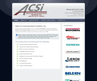 Acsi-SYS.com(Alarm and Communication Systems) Screenshot
