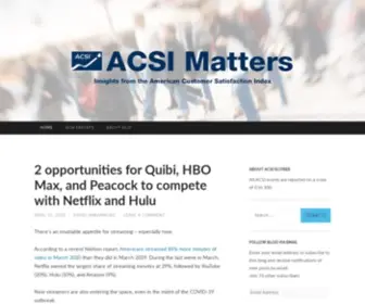 Acsimatters.com(ACSI MATTERS) Screenshot