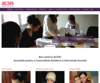 Acsis.ro(Asociatia pentru o Comunitate Solidara si Interventie Sociala) Screenshot