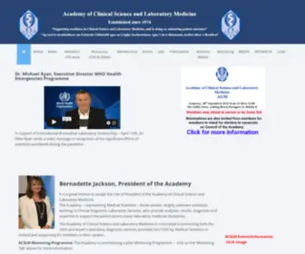 ACSLM.ie(Academy of Clinical Science and Laboratory Medicine) Screenshot