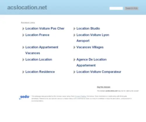 Acslocation.net(Ocation voiture) Screenshot