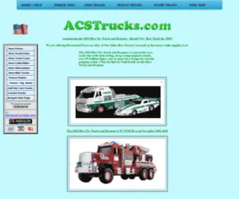 Acstrucks.com(2016 Hess Toy Truck and Dragster all Hess Trucks On Sale) Screenshot