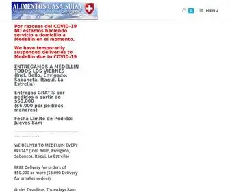 Acsuiza.com(Alimentos Europeos y Norte Americanos en Colombia) Screenshot