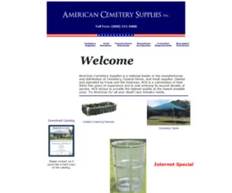 Acsupplies.com(American Cemetery Supplies) Screenshot