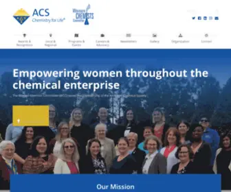 ACSWCC.org(Empowering women throughout the chemical enterprise) Screenshot