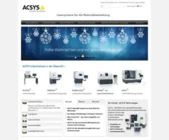 Acsys.de(ACSYS Lasersysteme) Screenshot