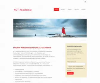 ACT-Akademie.org(Akzeptanz- und Commitmenttherapie) Screenshot